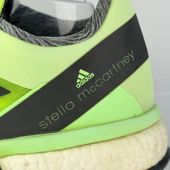 Adidas by Stella McCartney Stella Court Tennis Shoes Signal Neon Green Boost10.5 - Picture 7 of 11
